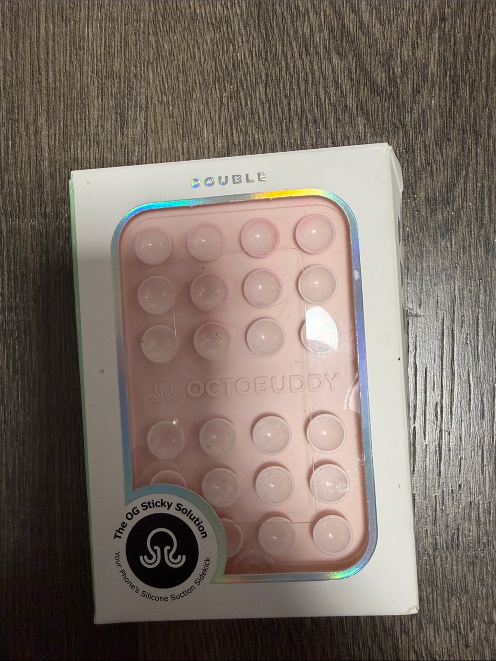 Double Silicone Phone Grip - Pink